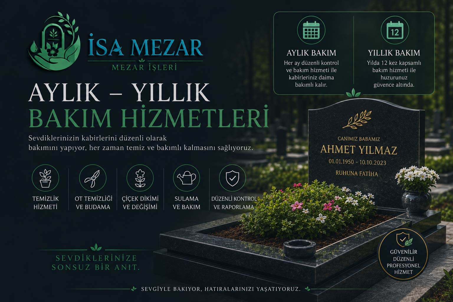 Aylık – Yıllık Bakım Hizmetleri